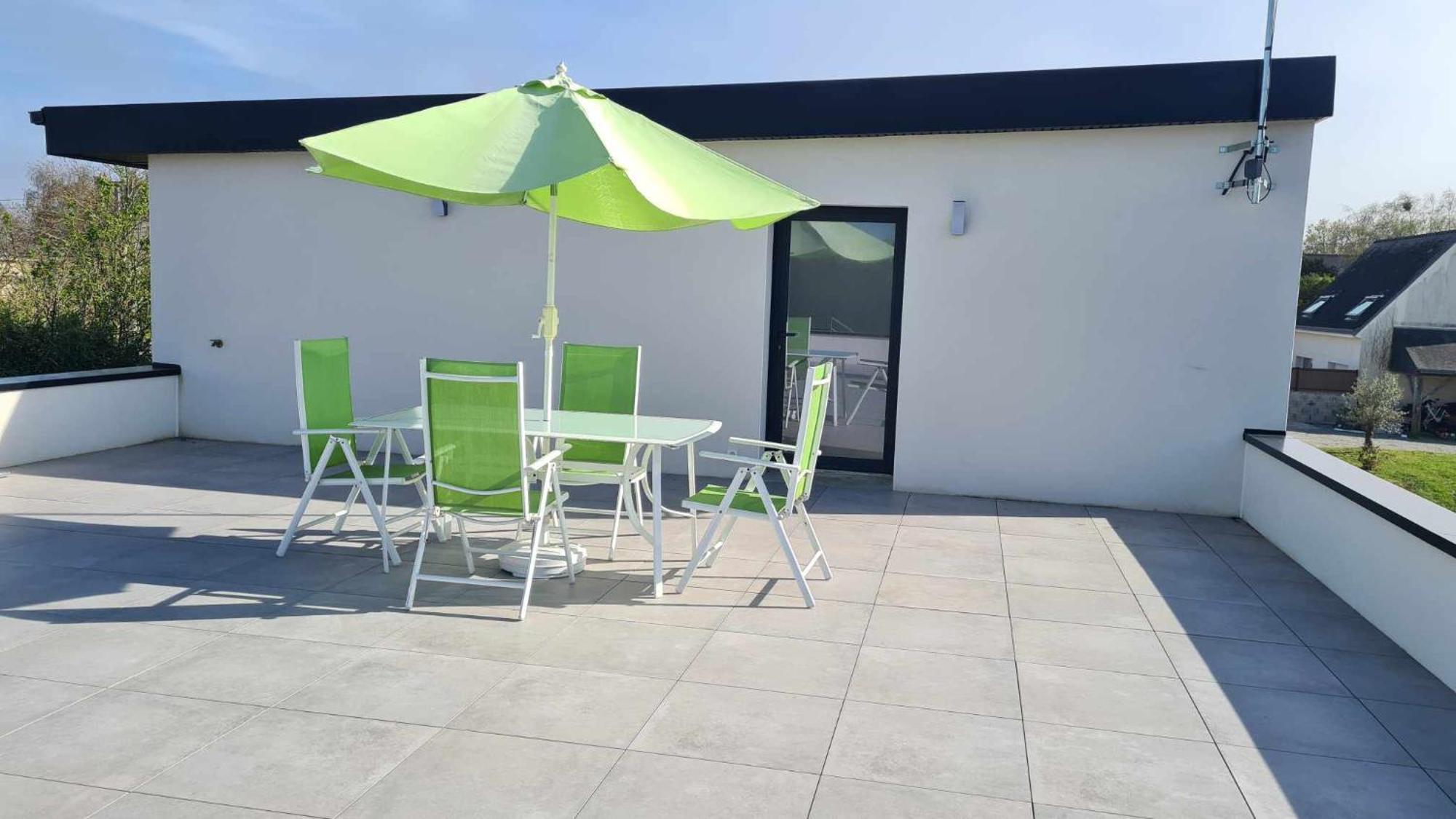 Location Saisonniere Pres De La Mer Avec Rooftop Riantec Extérieur photo