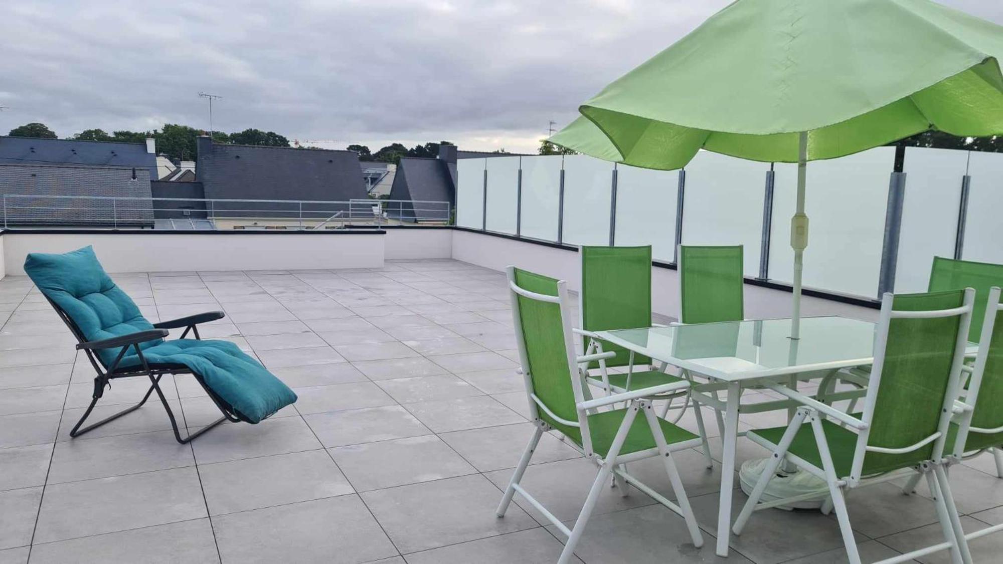 Location Saisonniere Pres De La Mer Avec Rooftop Riantec Extérieur photo